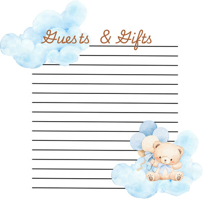 Baby Boy 1st year memory album pages 12x12 size