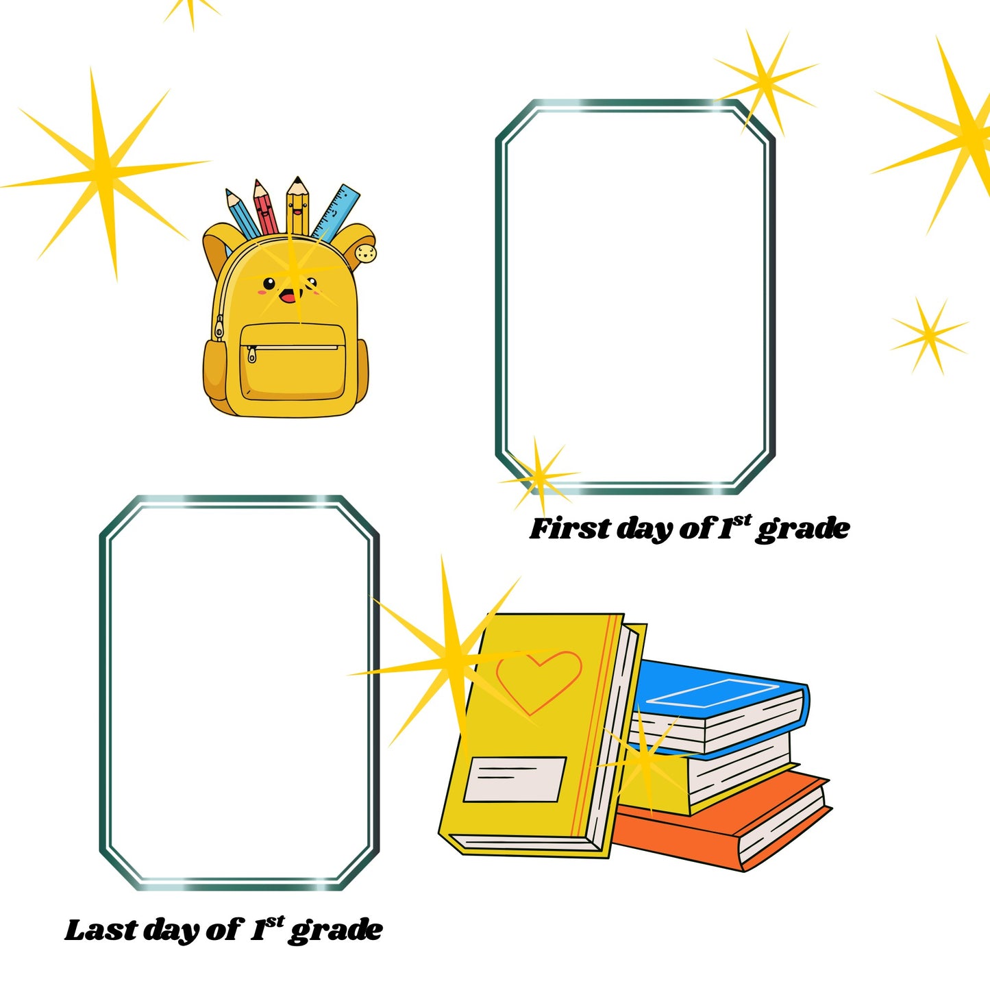 Elementary school memory book pages 12x12 size