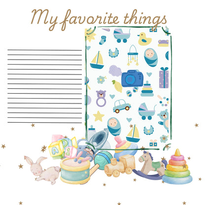 Baby Boy 1st year memory album pages 12x12 size