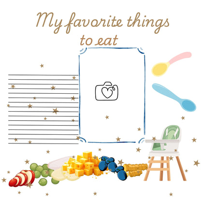 Baby Boy 1st year memory album pages 12x12 size