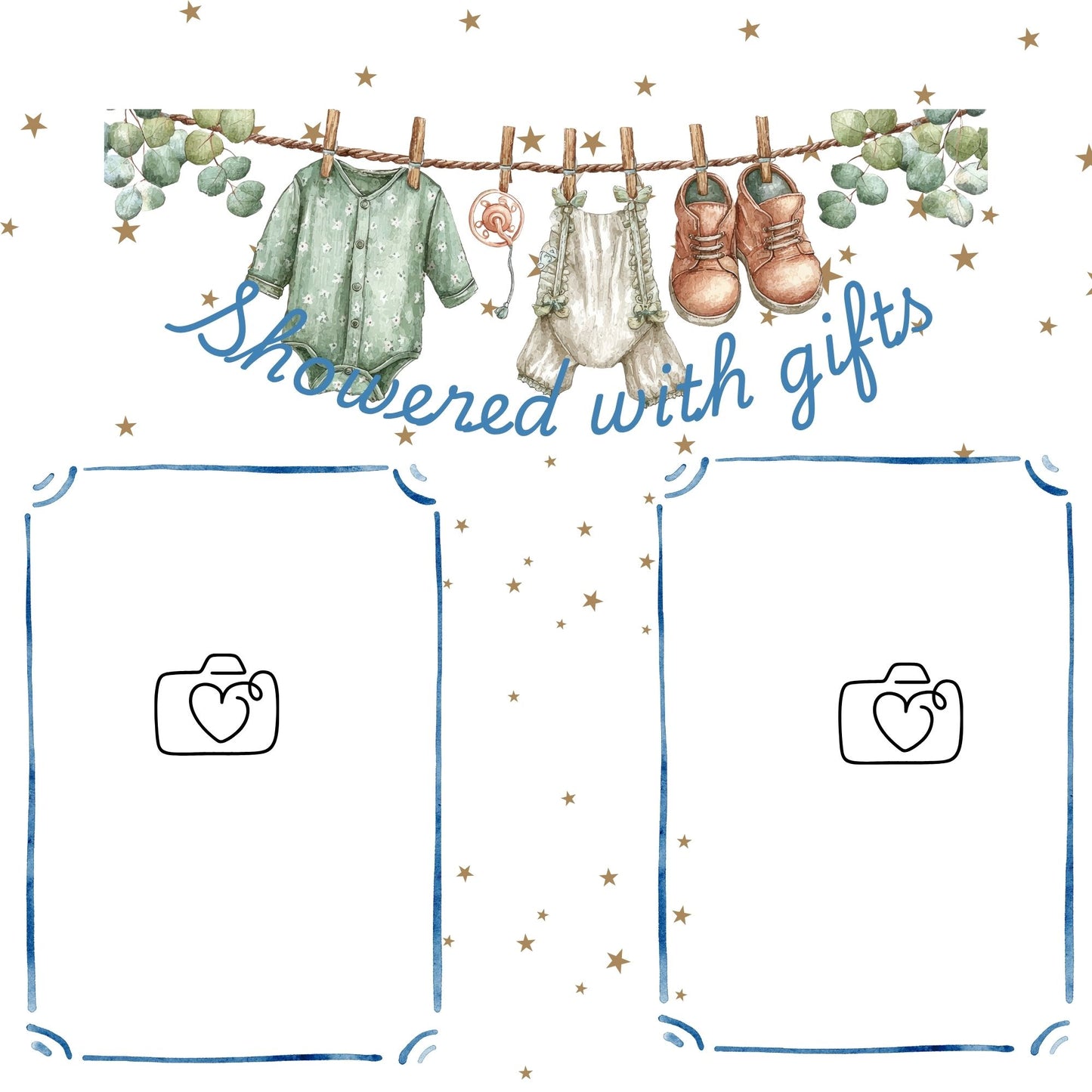 Baby Boy 1st year memory album pages 12x12 size