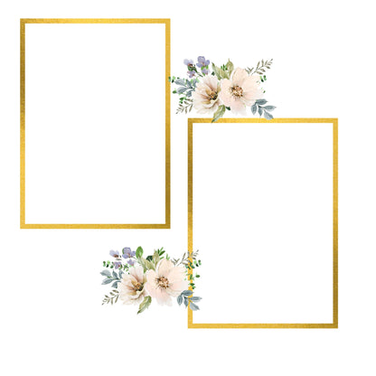Wedding memory album in gold 12x12 size
