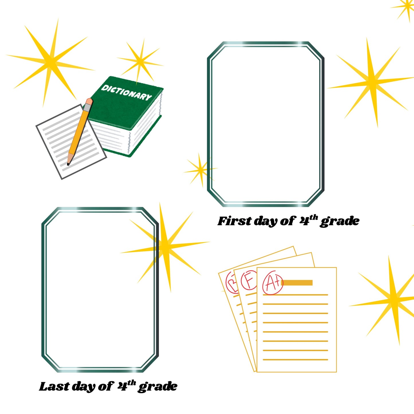 Elementary school memory book pages 12x12 size