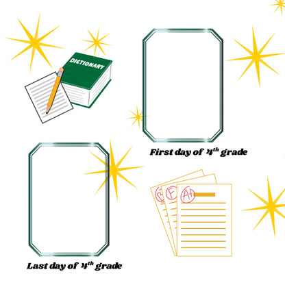 Elementary school memory book pages 12x12 size