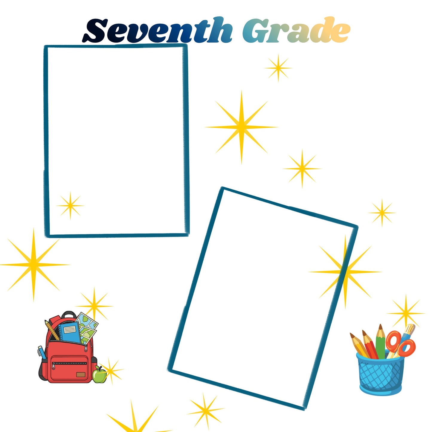 Middle school memory album pages 12x12 size