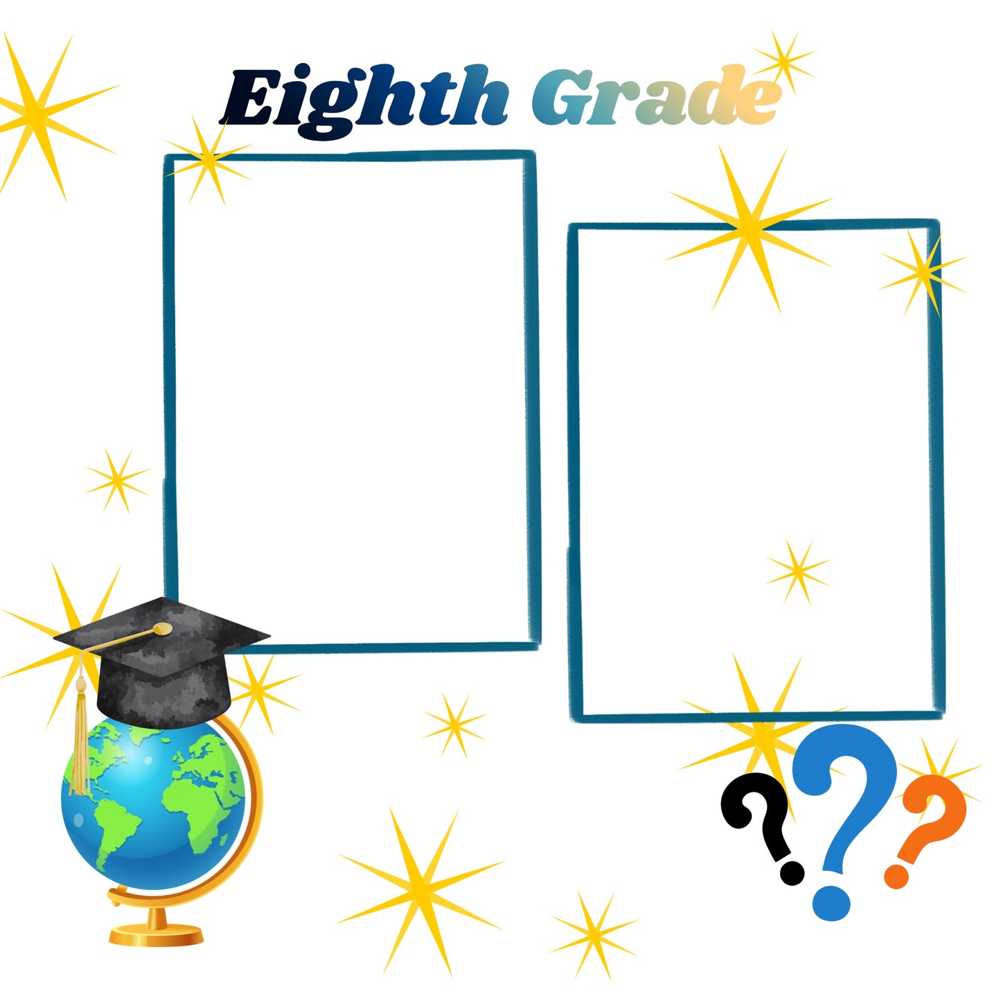 Middle school memory album pages 12x12 size