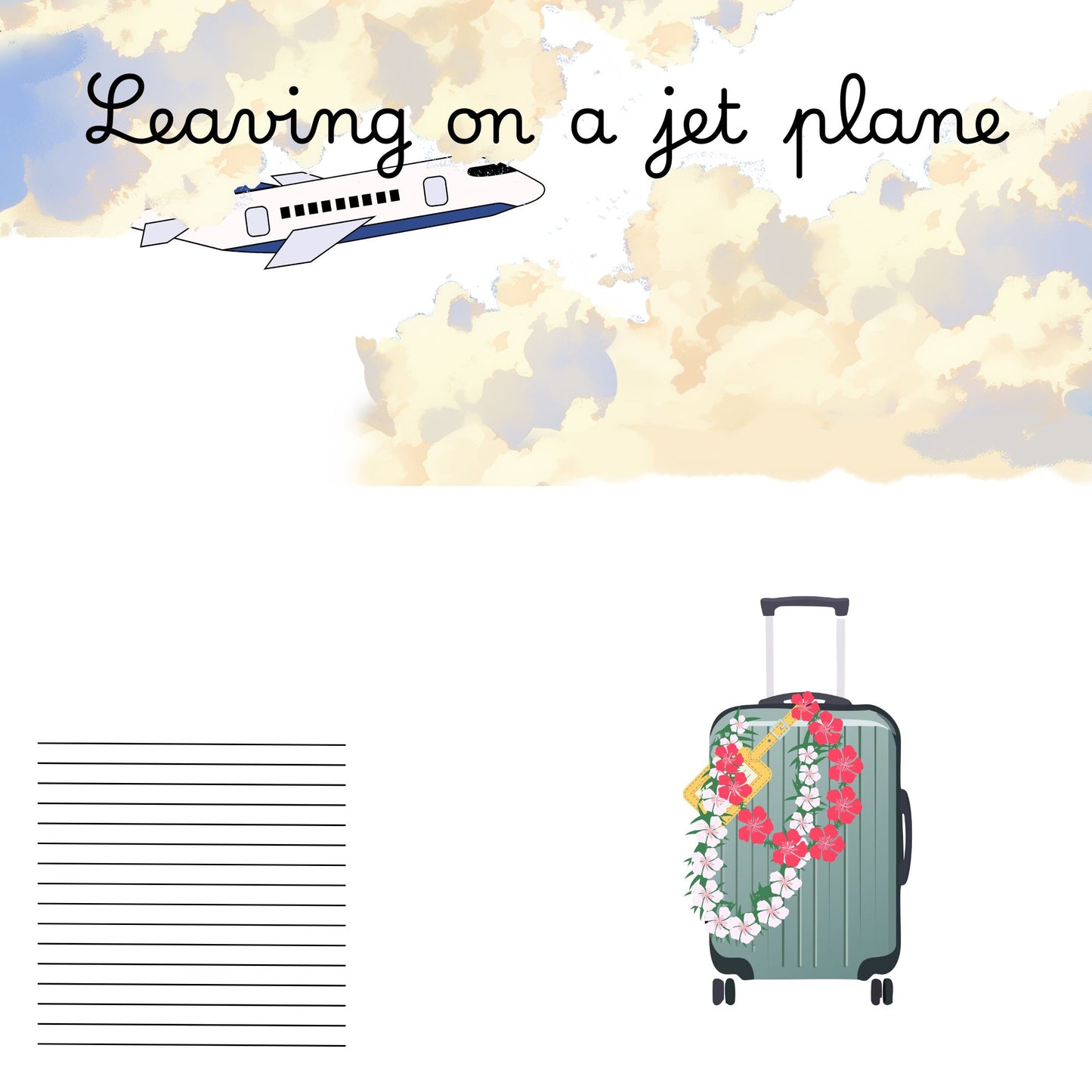 8X8 Hawaiian vacation memory album