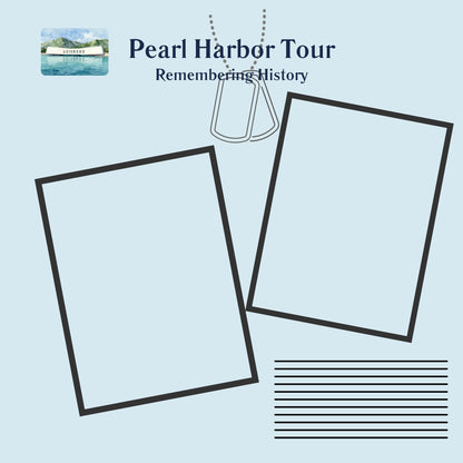 8X8 Hawaiian vacation memory album