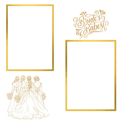 Wedding memory album in gold 12x12 size