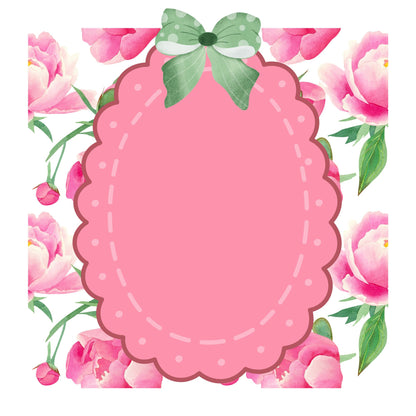 Pink elephant baby memory album 8x8