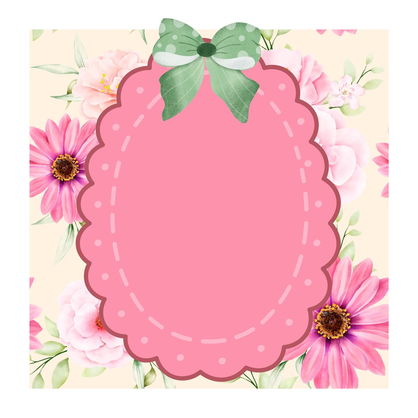 Pink elephant baby memory album 8x8