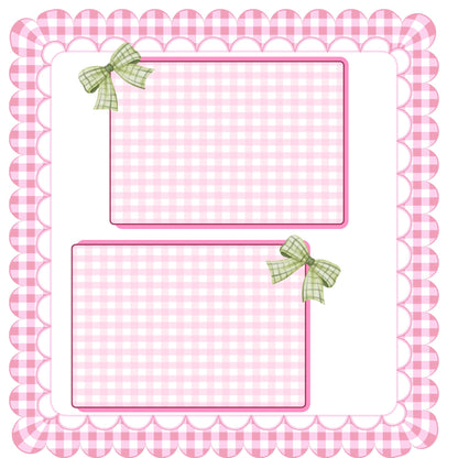 Pink elephant baby memory album 8x8