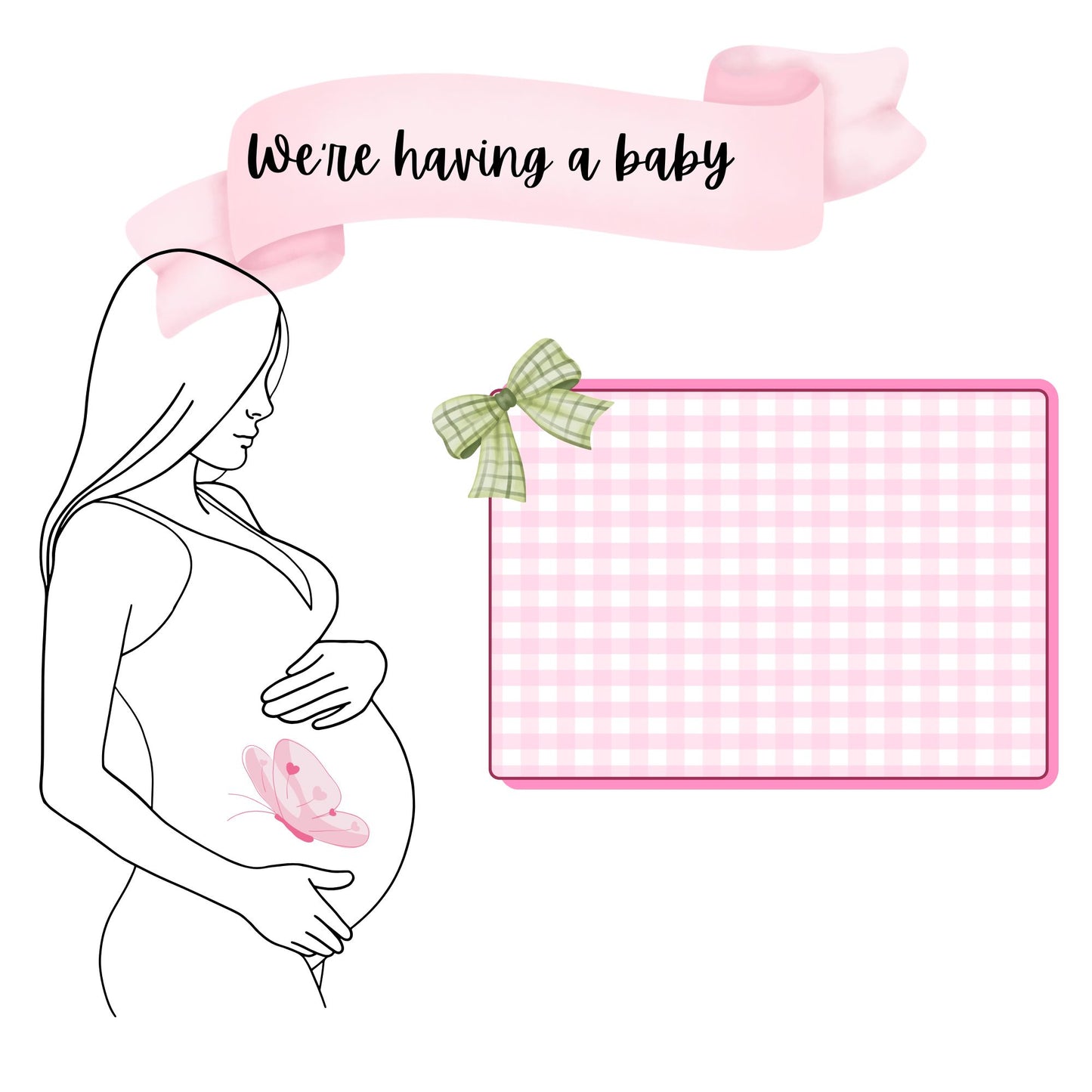 Pink elephant baby memory album 8x8