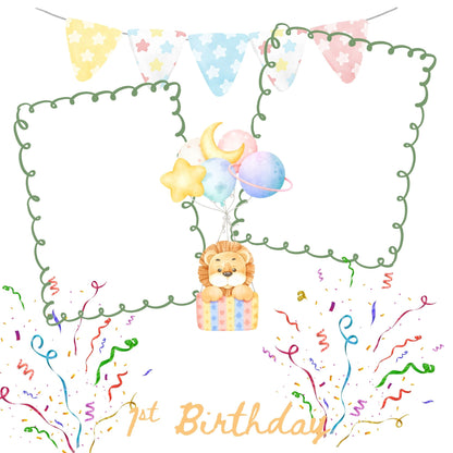 Baby girl memory album pages 12x12 size