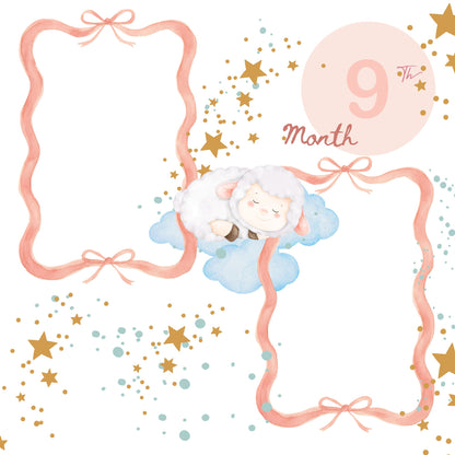 Baby girl memory album pages 12x12 size
