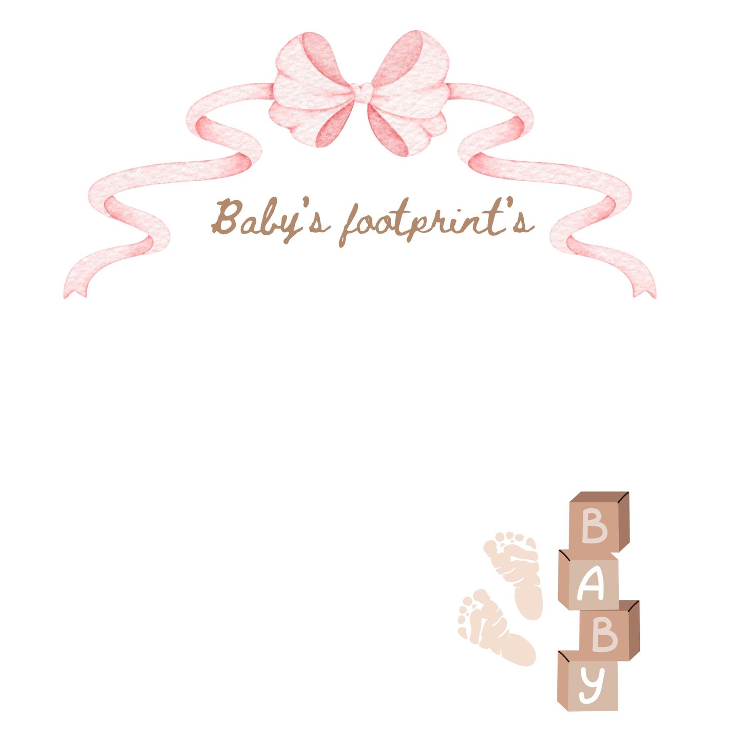 Baby girl memory album pages 12x12 size