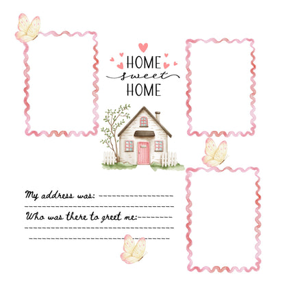 Baby girl memory album pages 12x12 size