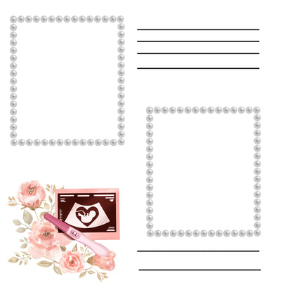 Baby girl memory album pages 12x12 size