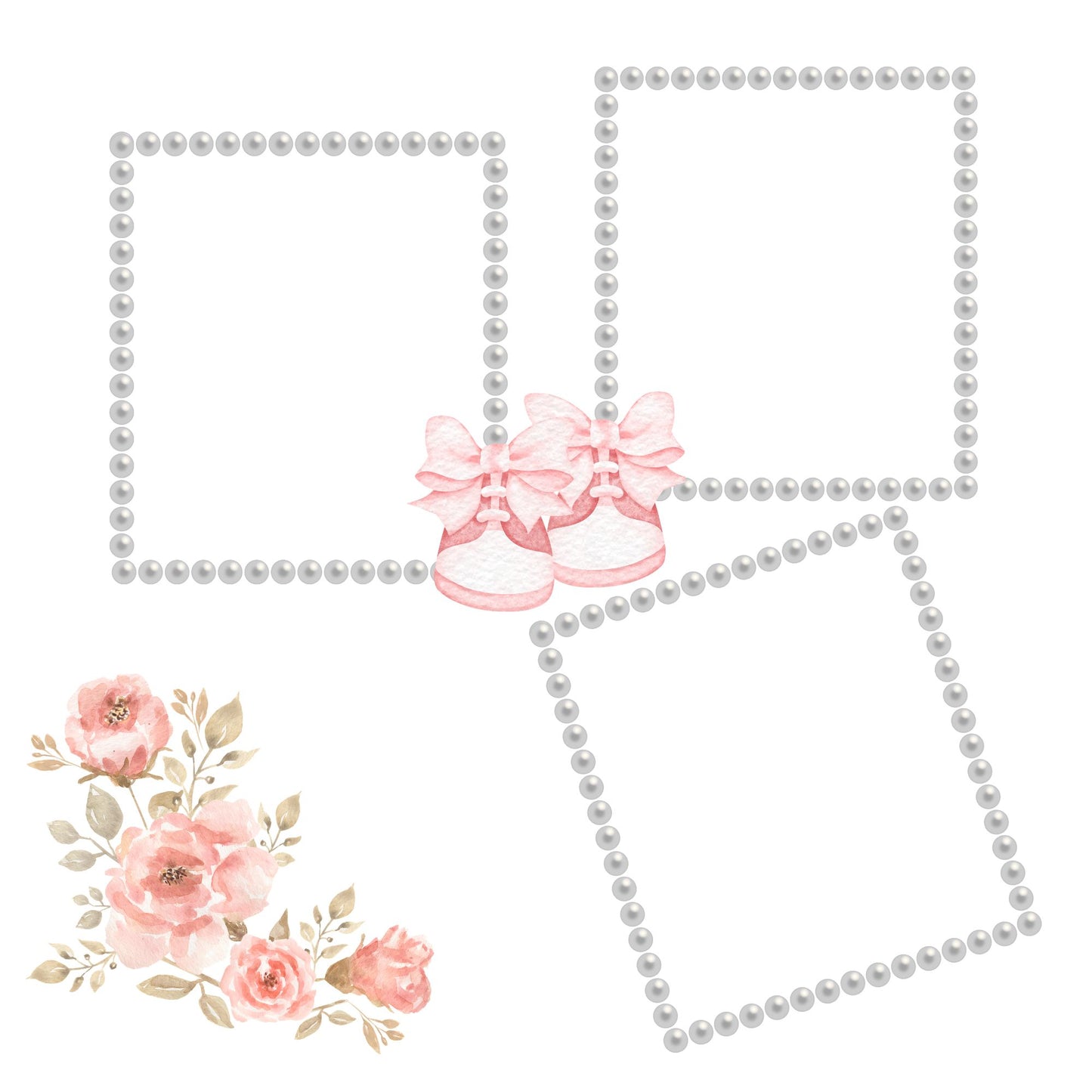 Baby girl memory album pages 12x12 size