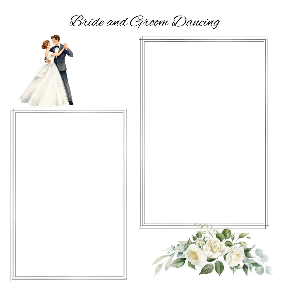 silver/grey wedding album 12x12