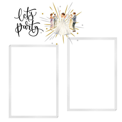 silver/grey wedding album 12x12