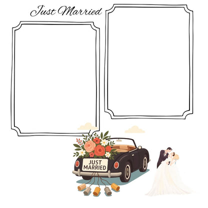 silver/grey wedding album 12x12