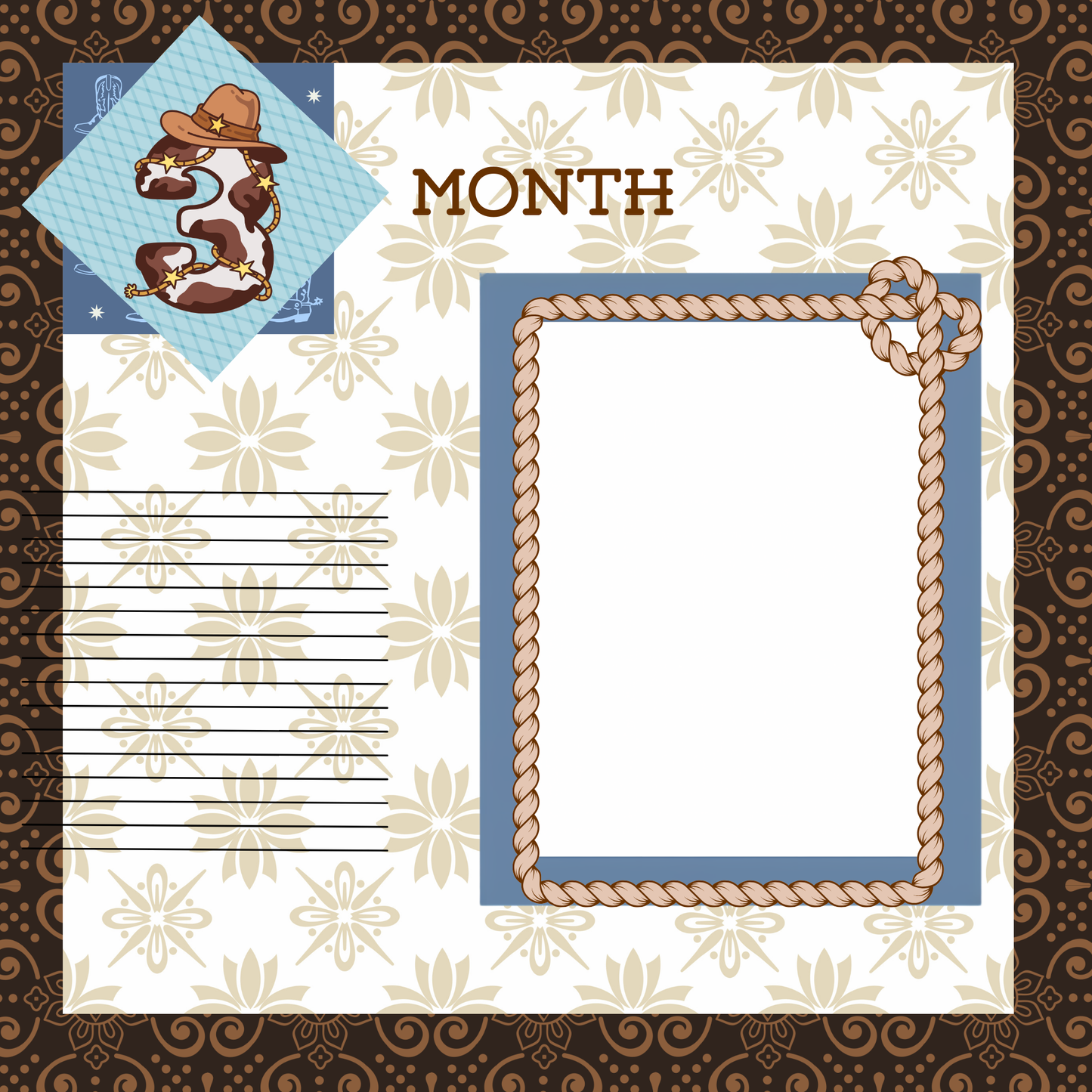 L'll Buckaroo 8x8 memory album