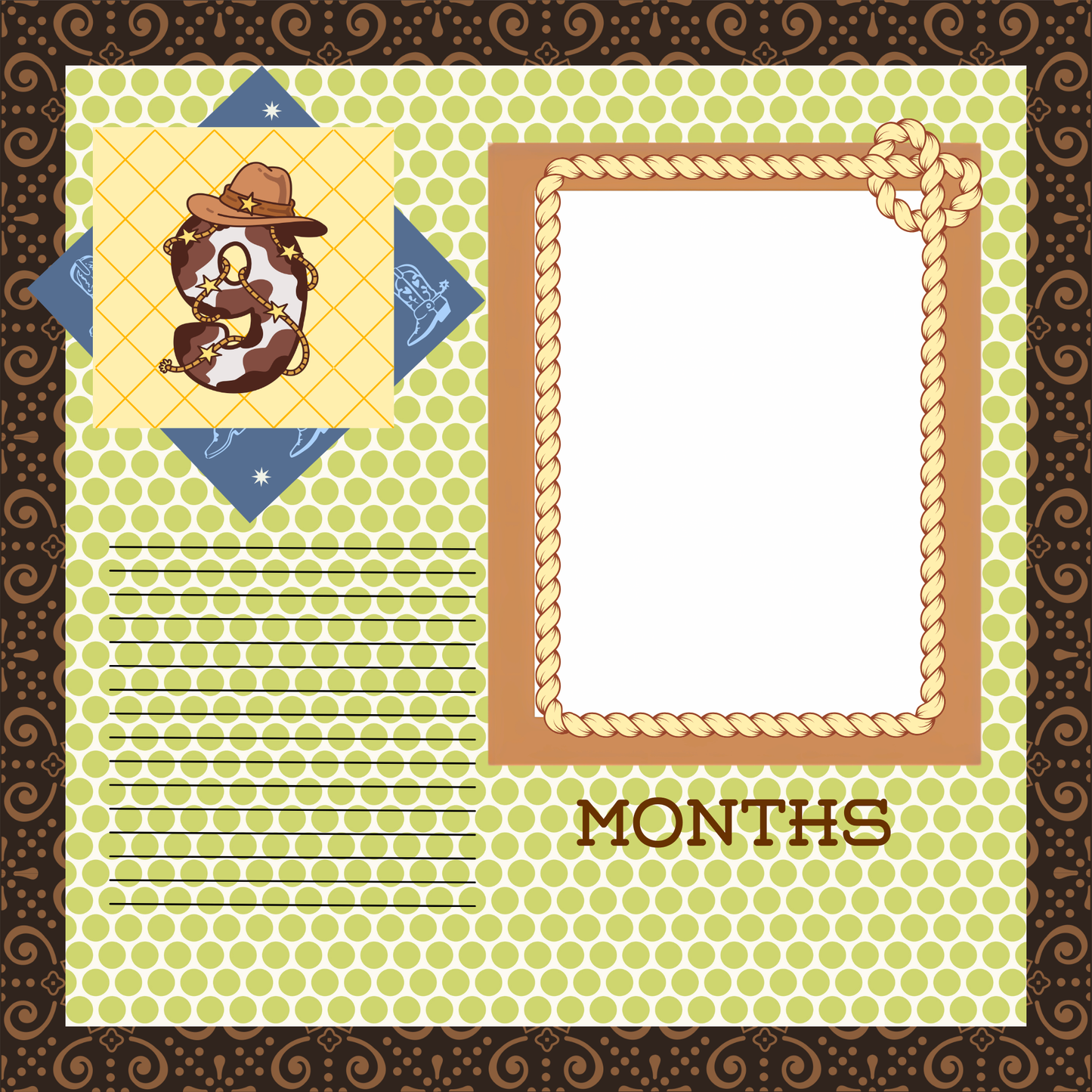 L'll Buckaroo 8x8 memory album