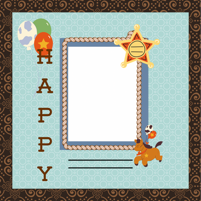 L'll Buckaroo 8x8 memory album