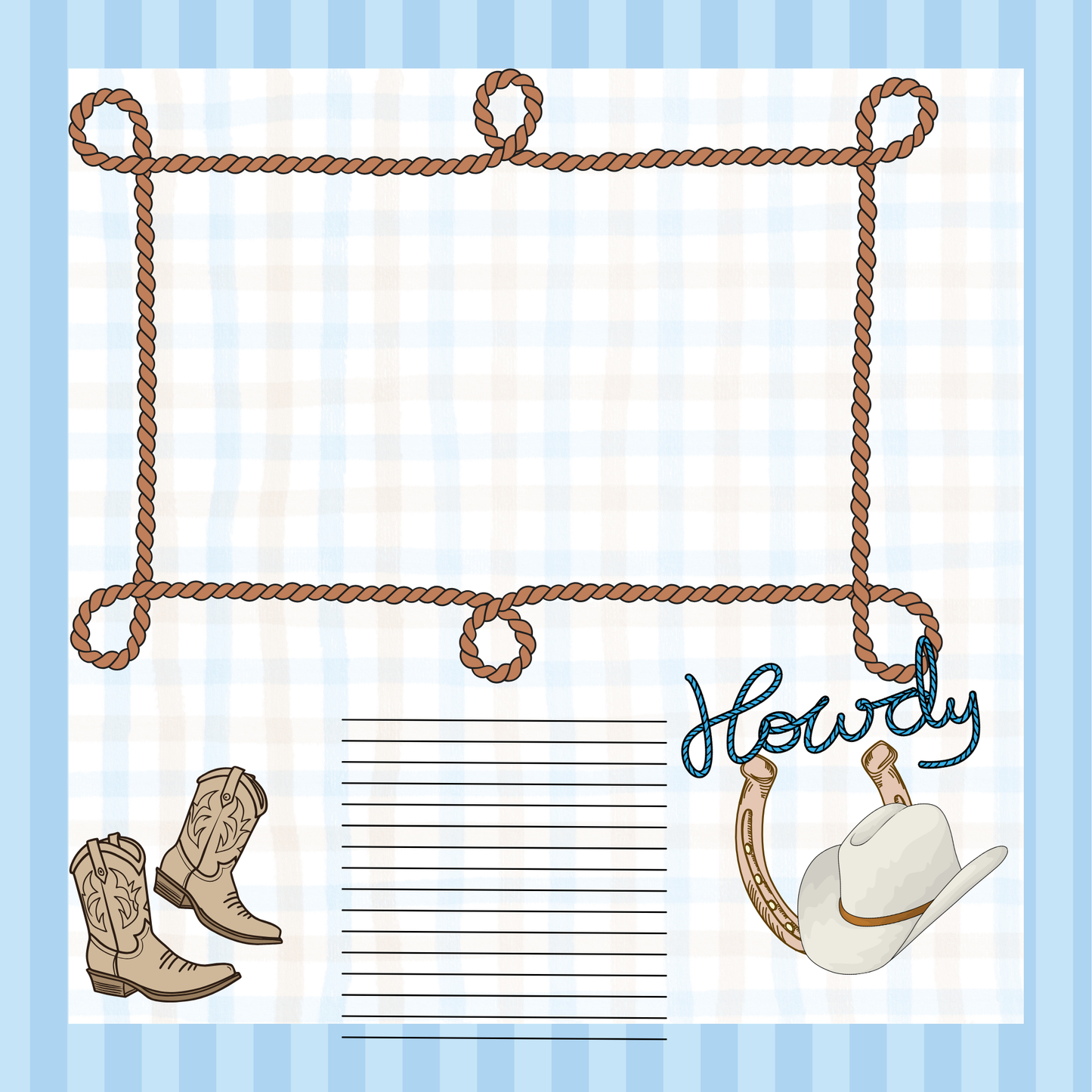 L'll Buckaroo 8x8 memory album
