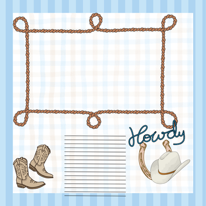 L'll Buckaroo 8x8 memory album