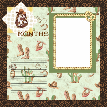 L'll Buckaroo 8x8 memory album