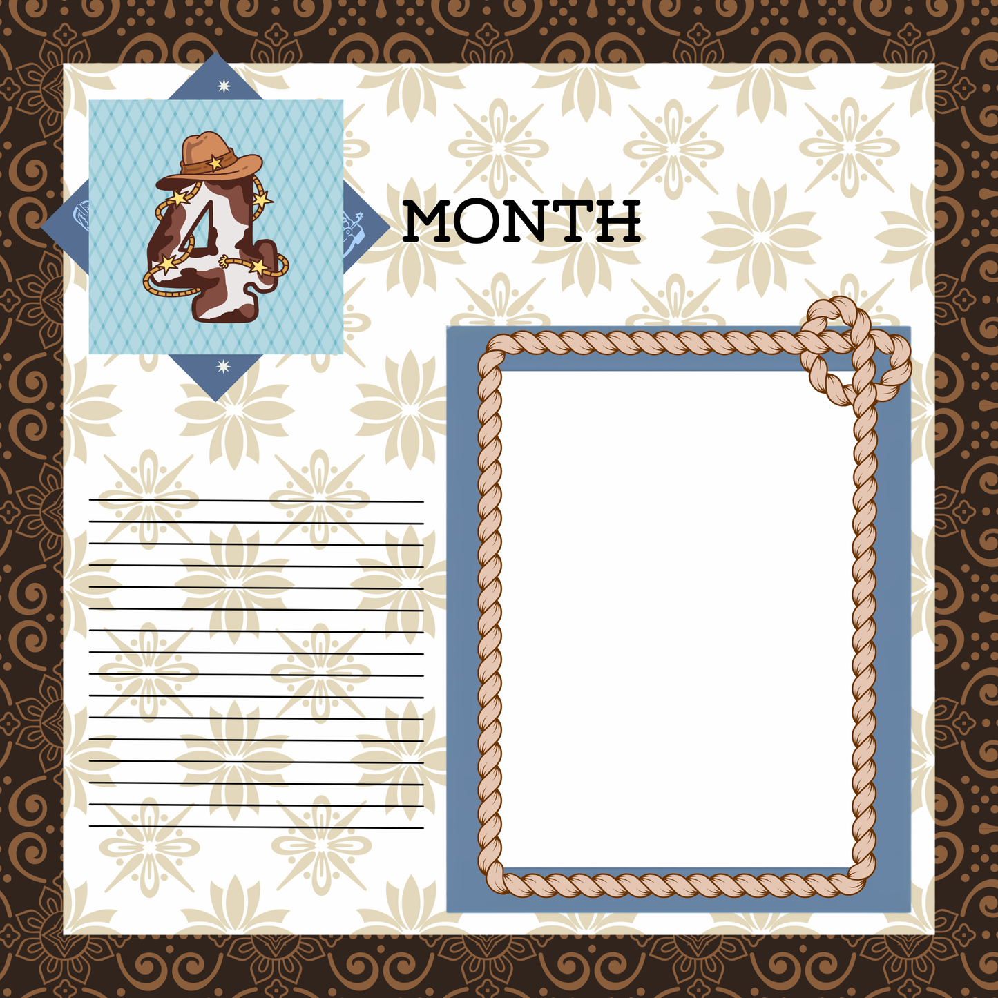 L'll Buckaroo 8x8 memory album