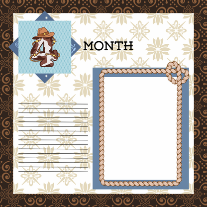 L'll Buckaroo 8x8 memory album