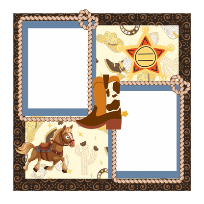 L'll Buckaroo 8x8 memory album
