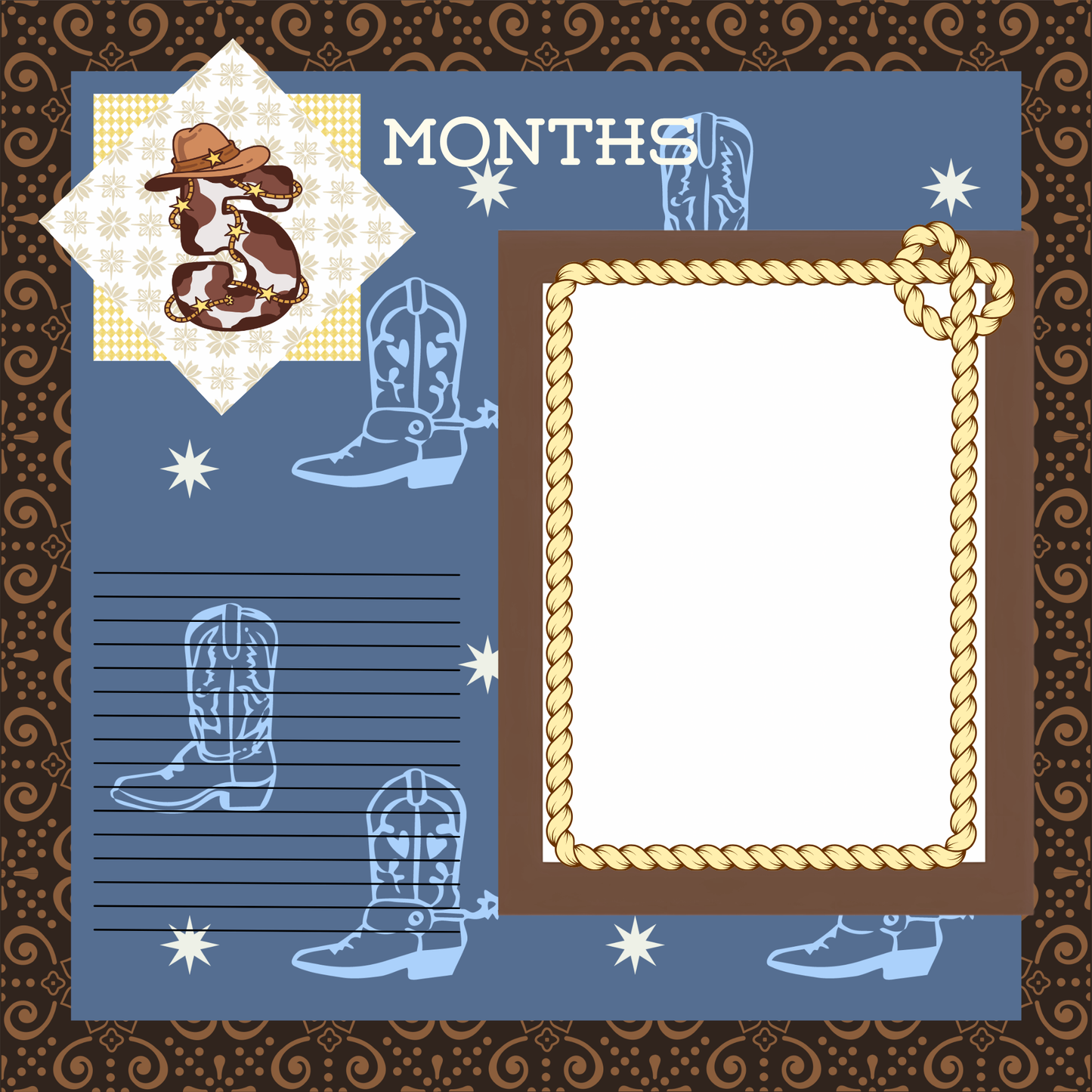 L'll Buckaroo 8x8 memory album