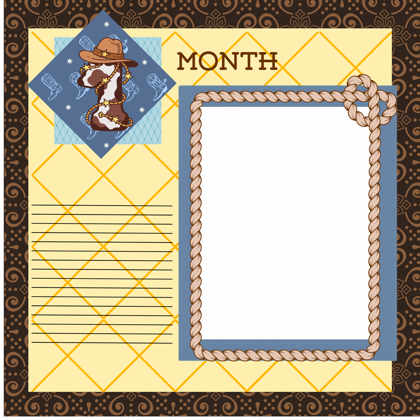 L'll Buckaroo 8x8 memory album