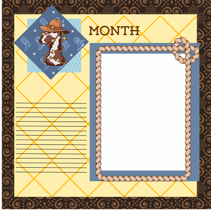 L'll Buckaroo 8x8 memory album