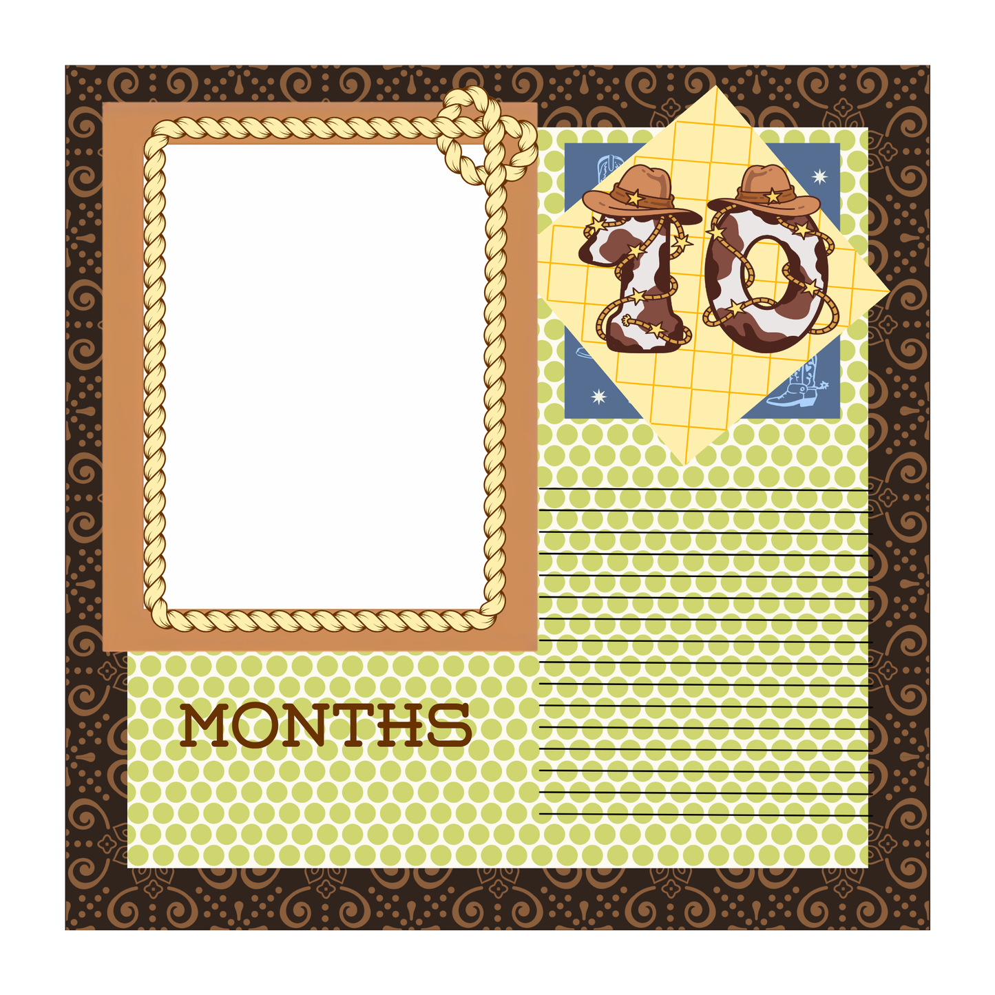 L'll Buckaroo 8x8 memory album