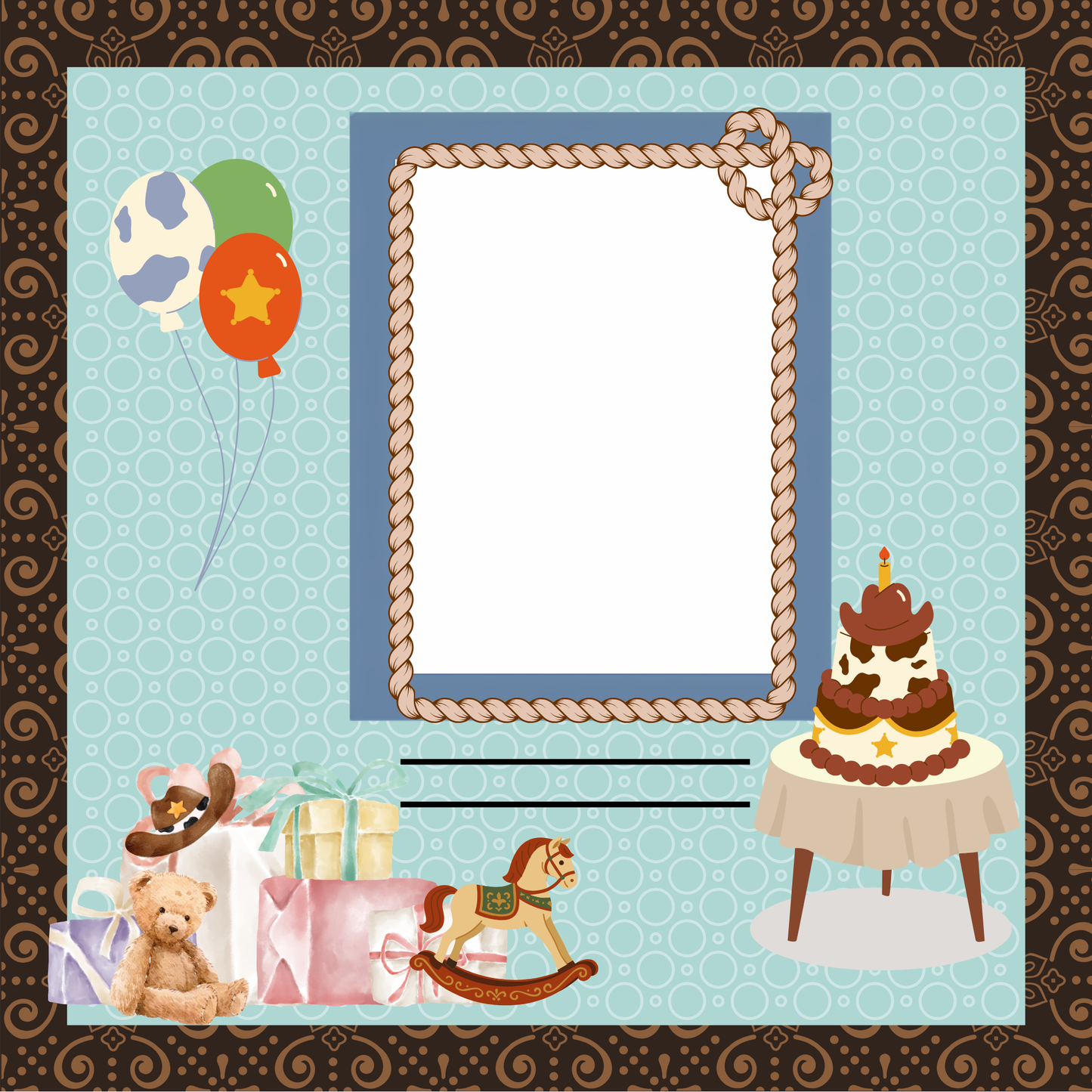L'll Buckaroo 8x8 memory album
