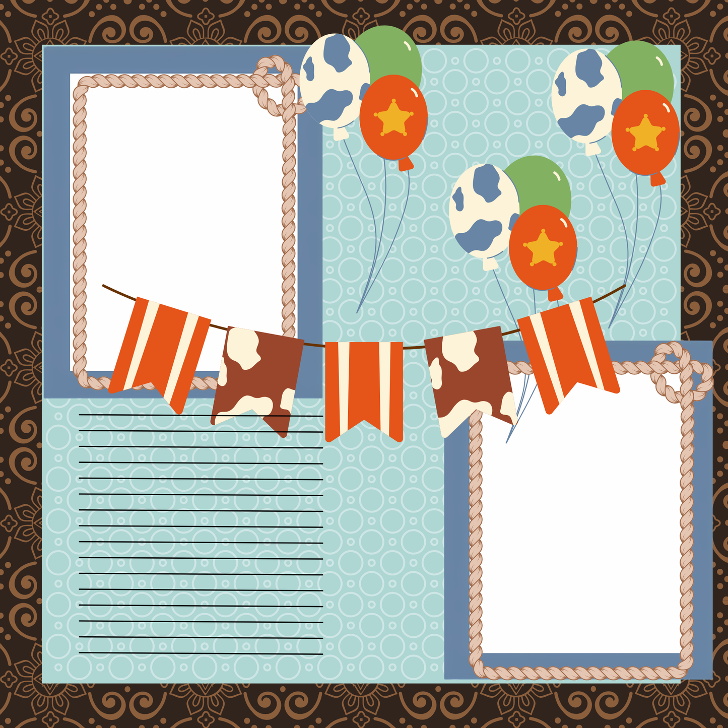 L'll Buckaroo 8x8 memory album
