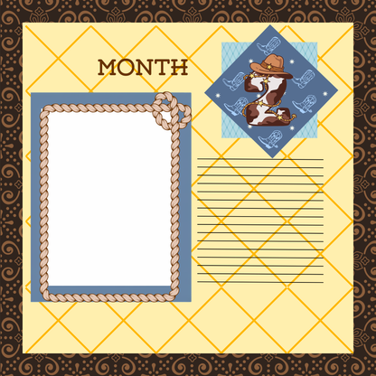 L'll Buckaroo 8x8 memory album