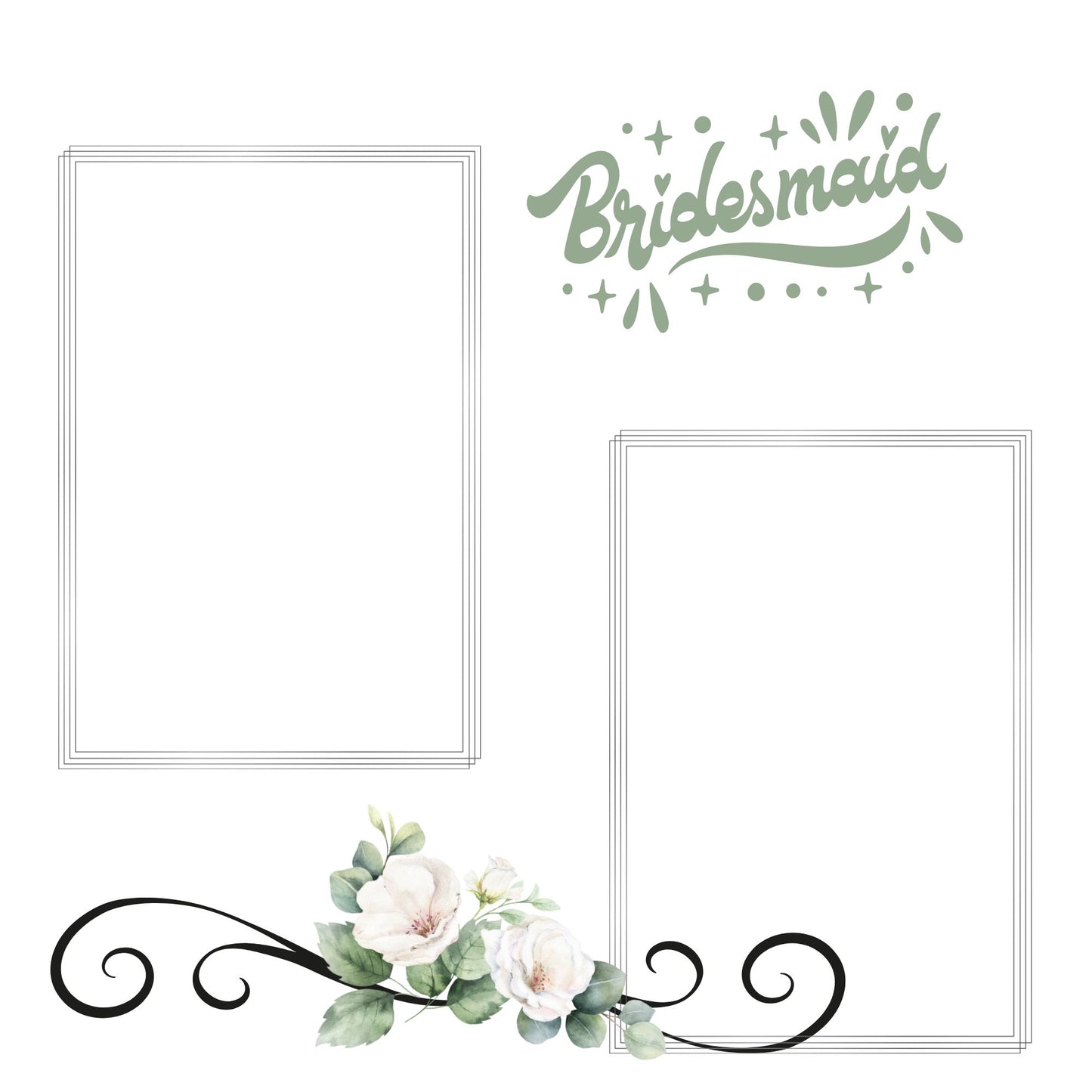 silver/grey wedding album 12x12