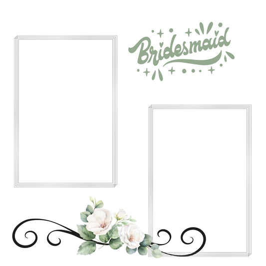 silver/grey wedding album 12x12