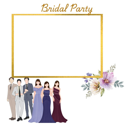 Wedding memory album in gold 12x12 size
