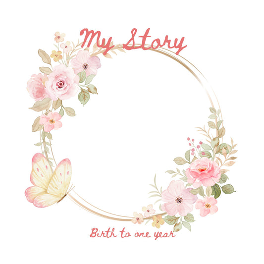 Baby girl memory album pages 12x12 size