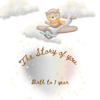 Baby Boy 1st year memory album pages 12x12 size