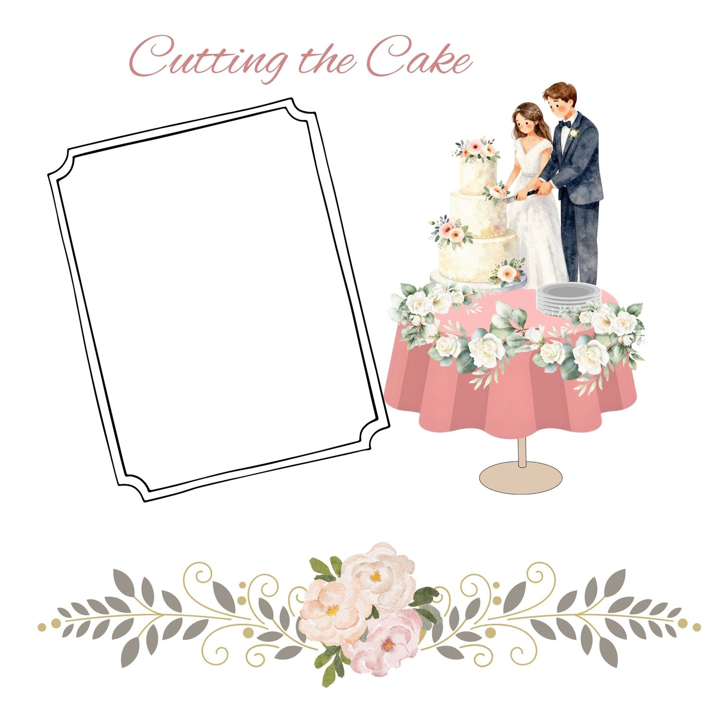 silver/grey wedding album 12x12