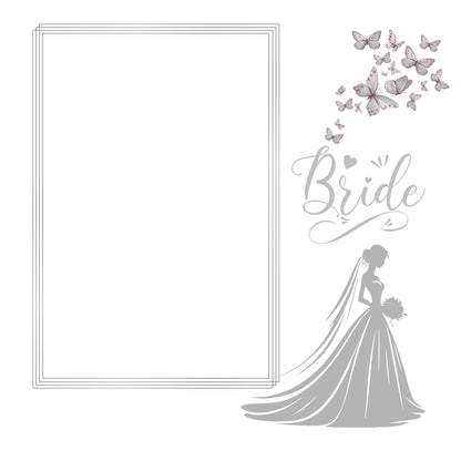 silver/grey wedding album 12x12