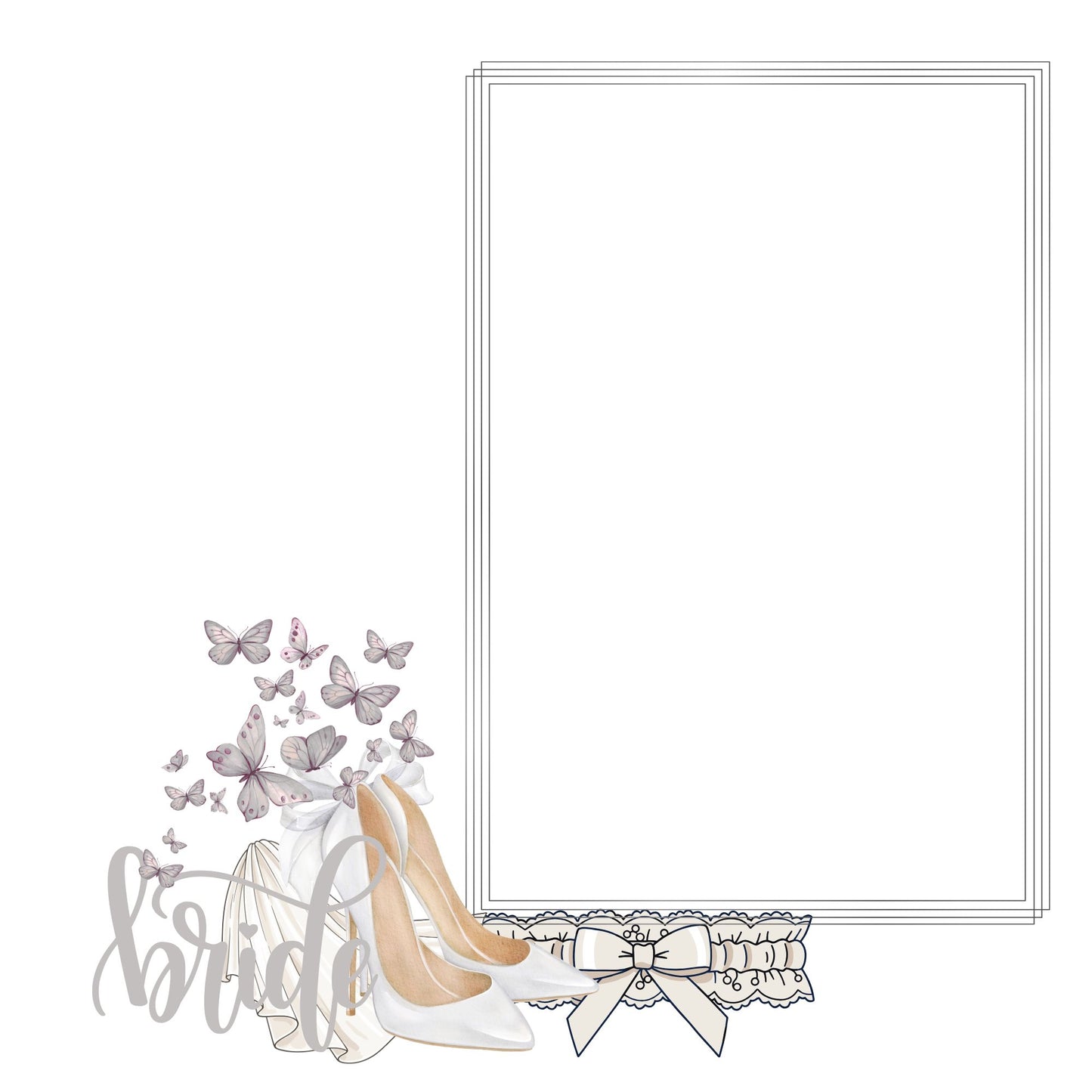 silver/grey wedding album 12x12